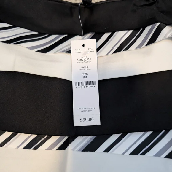 White House Black Market Striped Pencil Skirt - Picture 4 of 5